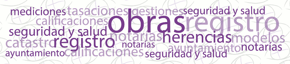 Servicios que ofrece Ayoze Machín Topografía: mediciones, levantamientos topográficos, tasaciones, seguridad y salud, gestiones, calificaciones, obras, registro, notarías, herencia, modelos catastro, informes periciales, certificados de antigüedad, calificaciones territoriales, segregaciones y agrupaciones, ayuntamientos, etc.